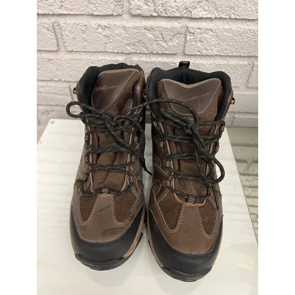 Eddie Bauer Fairmont Men Brown Waterproof Hiking Boots Size 11